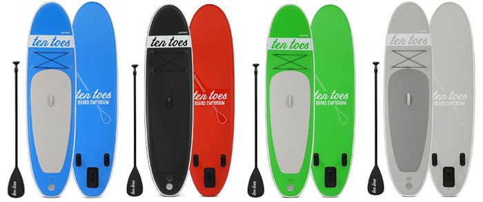 Ten Toes Paddle Boards in 4 Colors
