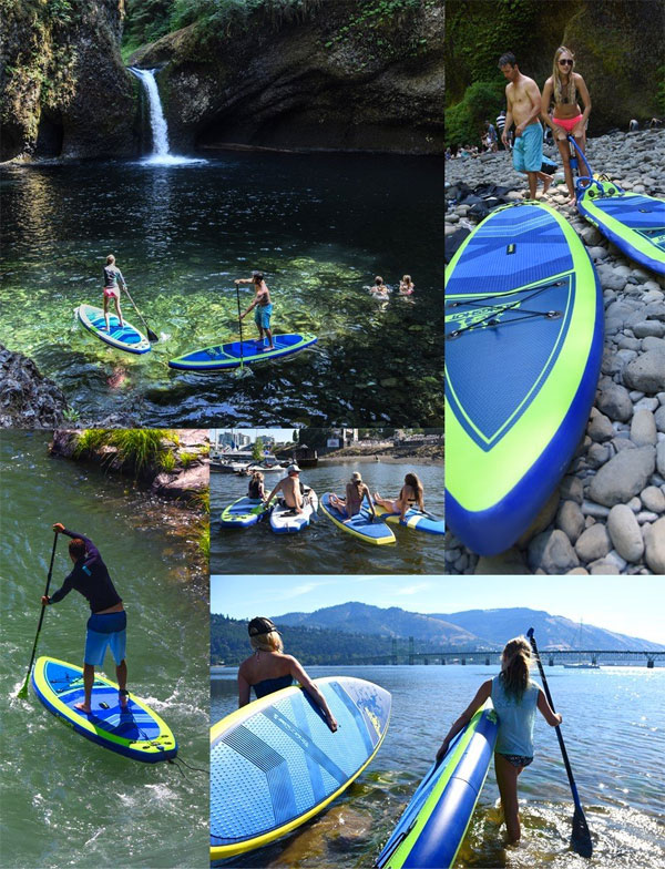 Slingshot Inflatable SUP on the Water