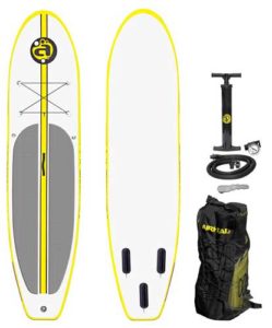 Airhead Inflatable SUP Package Including Carrying Backpack and High Pressure Air Pump with Gauge