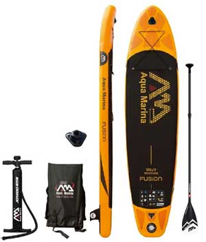 Aquamarina Inflatable SUP Bundle with Paddle, High Pressure Air Pump, Carrying Backpack