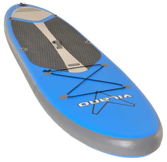 Vilano Inflatable SUP Deck Pad, D-Rings and Cargo Bungee Straps