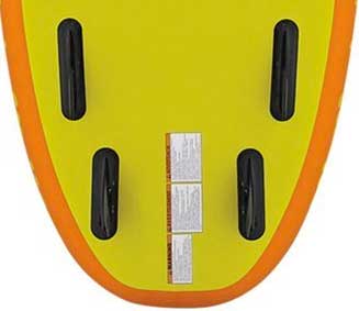 Quad Fin Set-Up on the Airhead Popsicle Inflatable Paddle Board for Kids