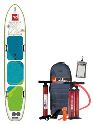 Red Paddle Co Tandem SUP for multiple people, dogs, fishing and more