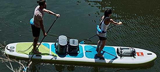 Inflatable Tandem SUP by Red Paddle Co, for camping, traveling, outdoor family adventures
