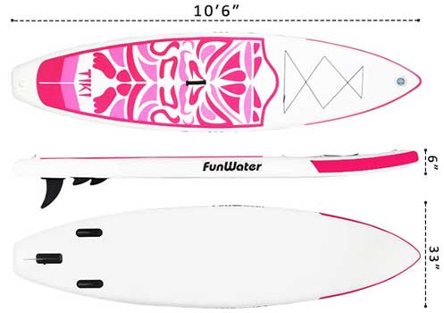 FunWater Paddleboard Dimensions