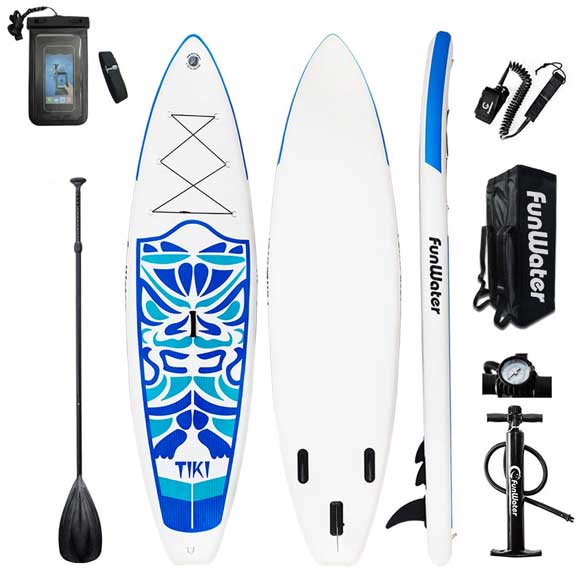 Tiki Cruiser Lightweight Inflatable SUP Package