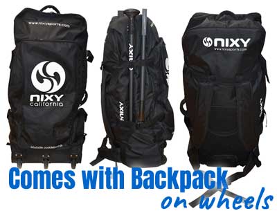 Nixy SUP Backpack on Wheels for Easier Travel