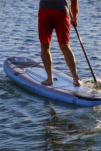SurfStow VoyageAir Inflatable SUP for Traveling and Large Riders