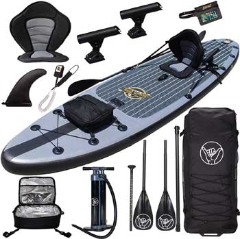 South Bay Board Company Hippocamp Complete Fishing SUP Package 