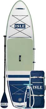 Isle Pioneer Inflatable SUP Package for Beginners, Travel and Pets