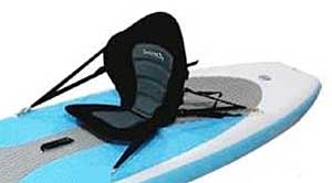 Kayak Seat Attached to Inflatable SUP