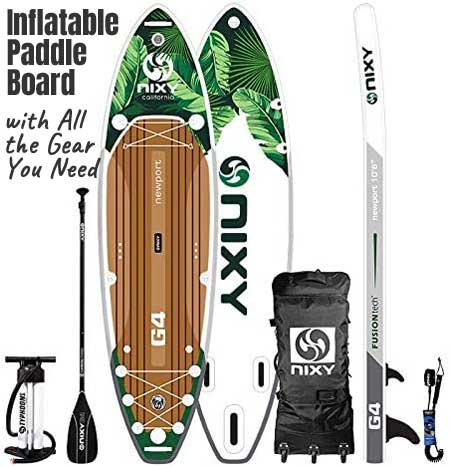 NIXY Newport Inflatable Paddle Board G4 with All the Gear You Need to Get Started